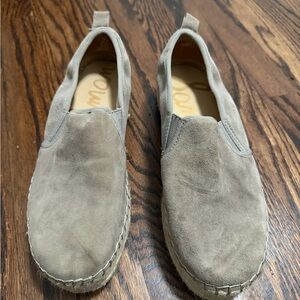 Sam Edelman tan espadrille slip on flats shoes, size 7.5